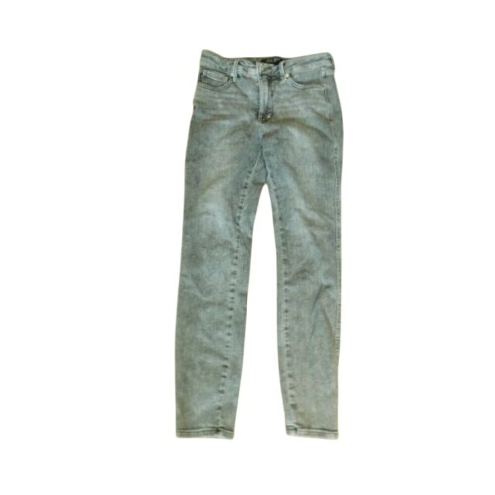 Judy Blue Size 7/28 Gray Skinny Fit STRETCH Distressed Denim Jeans